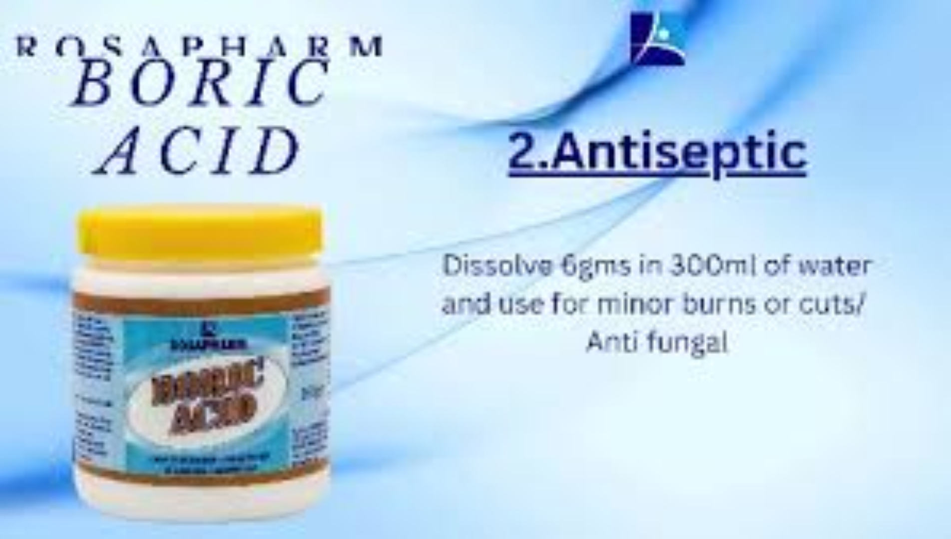 ROSAPHARM BORIC ACID 100G